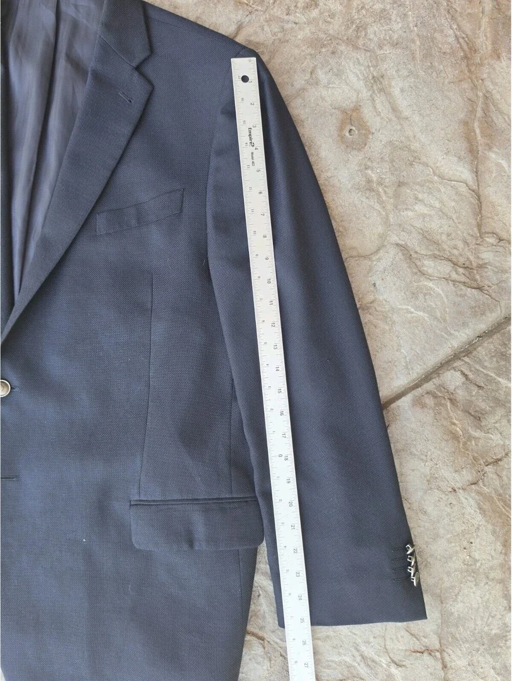 Joseph Abboud Heritage 46R Blazer REDA Super 110s Wool Navy Blue Sport Coat